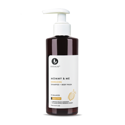 EUCALIE Mommy & Me Energizing Organic Shampoo Body Wash