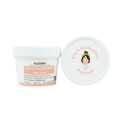 KLEVERU Rose and Sea Buckthorn Pink Mask