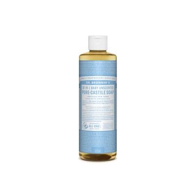 DR BRONNERS Unscented Pure Castile Liquid Soap