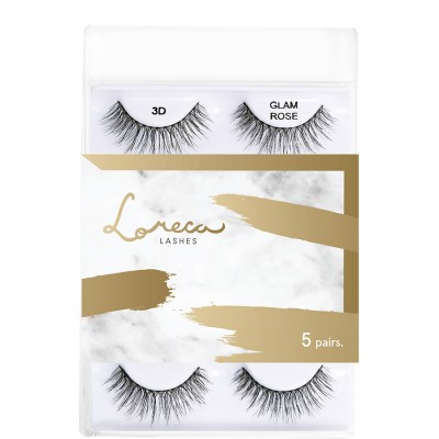 LORECA Multipack Glam Rose - 3DLash (5pairs)