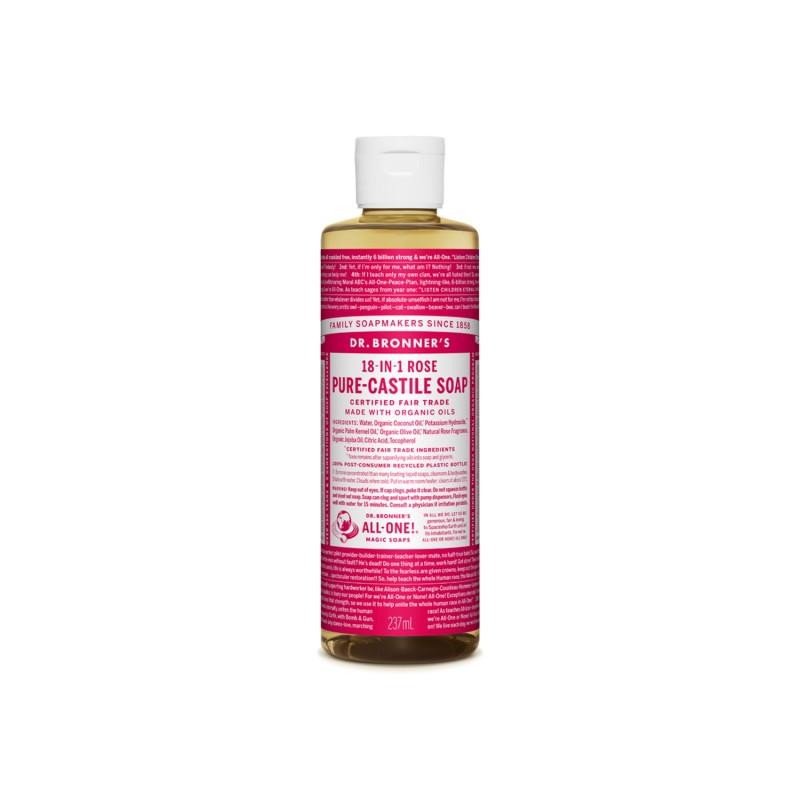 DR BRONNERS Rose Pure Castile Liquid Soap DR BRONNERS Rose Pure Castile Liquid Soap