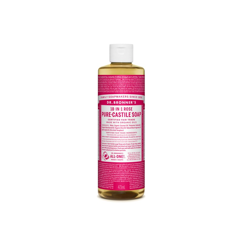 DR BRONNERS Rose Pure Castile Liquid Soap DR BRONNERS Rose Pure Castile Liquid Soap