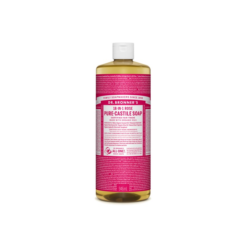 DR BRONNERS Rose Pure Castile Liquid Soap DR BRONNERS Rose Pure Castile Liquid Soap