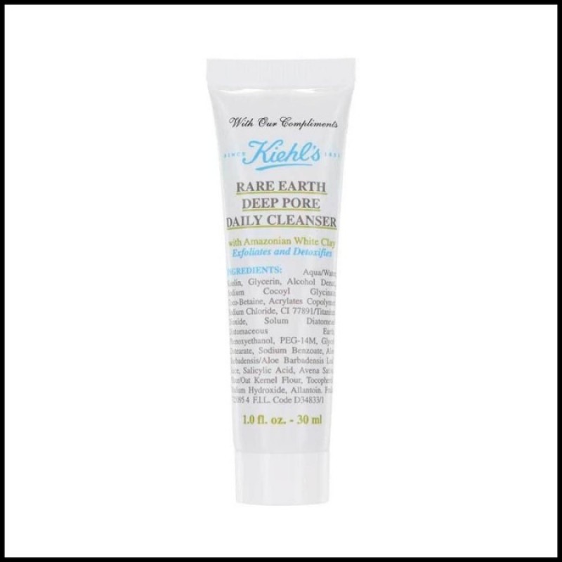 TRAVEL/SAMPLE SIZE (Travel Size) KIEHL's Rare Earth Deep Pore Daily Cleanser 30ml TRAVEL/SAMPLE SIZE (Travel Size) KIEHL's Rare Earth Deep Pore Daily Cleanser 30ml